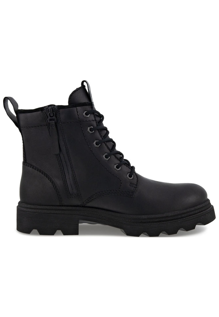 ecco Stiefelette Glattleder Schwarz