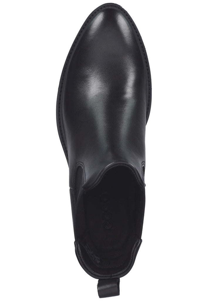 ecco Stiefelette Glattleder Schwarz