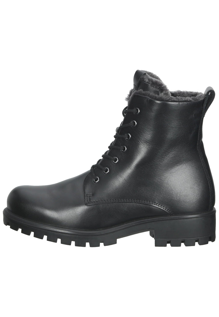 ecco Stiefelette Leder Schwarz Warmfutter