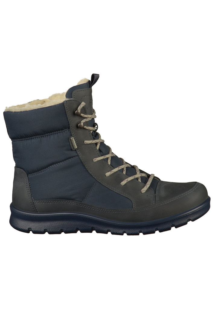 ecco Stiefelette Leder/Textil Blau