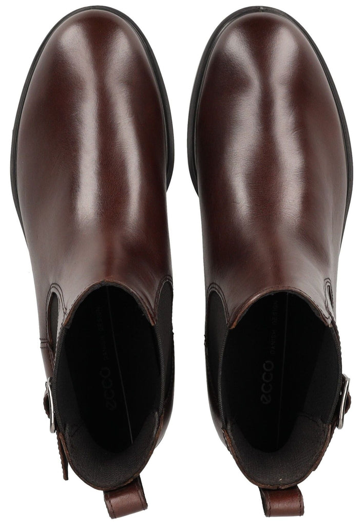 ecco Stiefelette Leder/Textil Braun