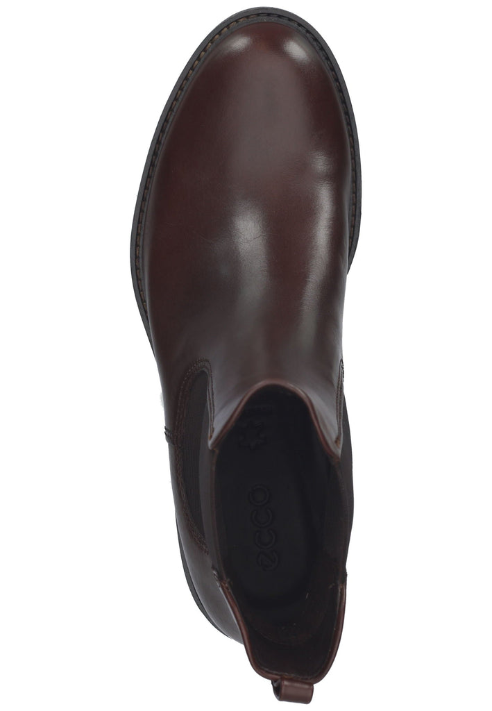 ecco Stiefelette Leder/Textil Braun