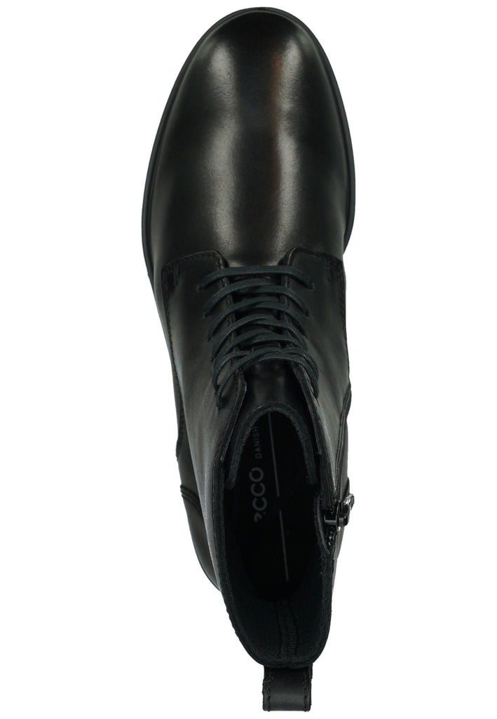 ecco Stiefelette Leder/Textil Schwarz