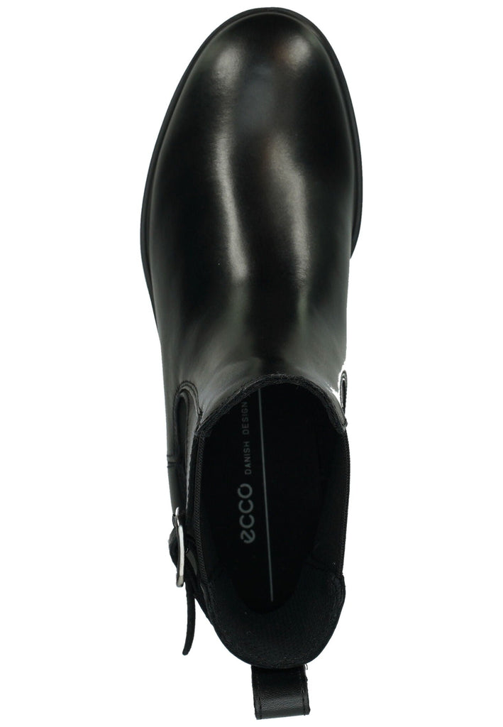 ecco Stiefelette Leder/Textil Schwarz
