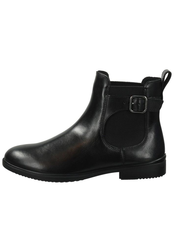 ecco Stiefelette Leder/Textil Schwarz
