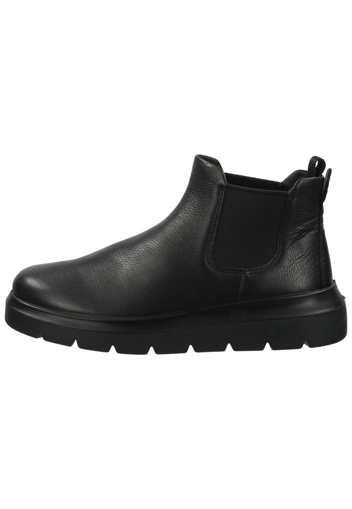 ecco Stiefelette Leder/Textil Schwarz