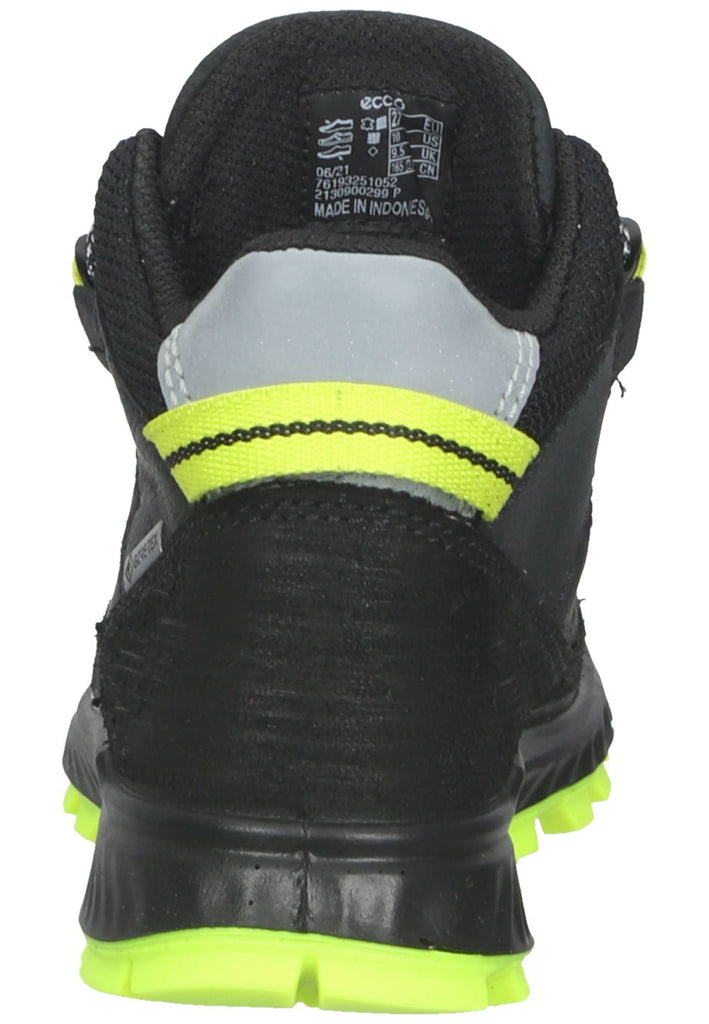 ecco Stiefelette Leder/Textil Schwarz/Grün