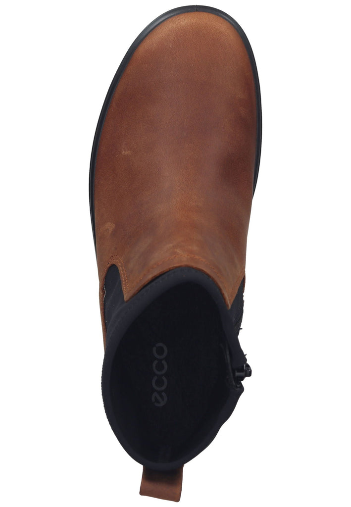 ecco Stiefelette Nubukleder Braun/Schwarz