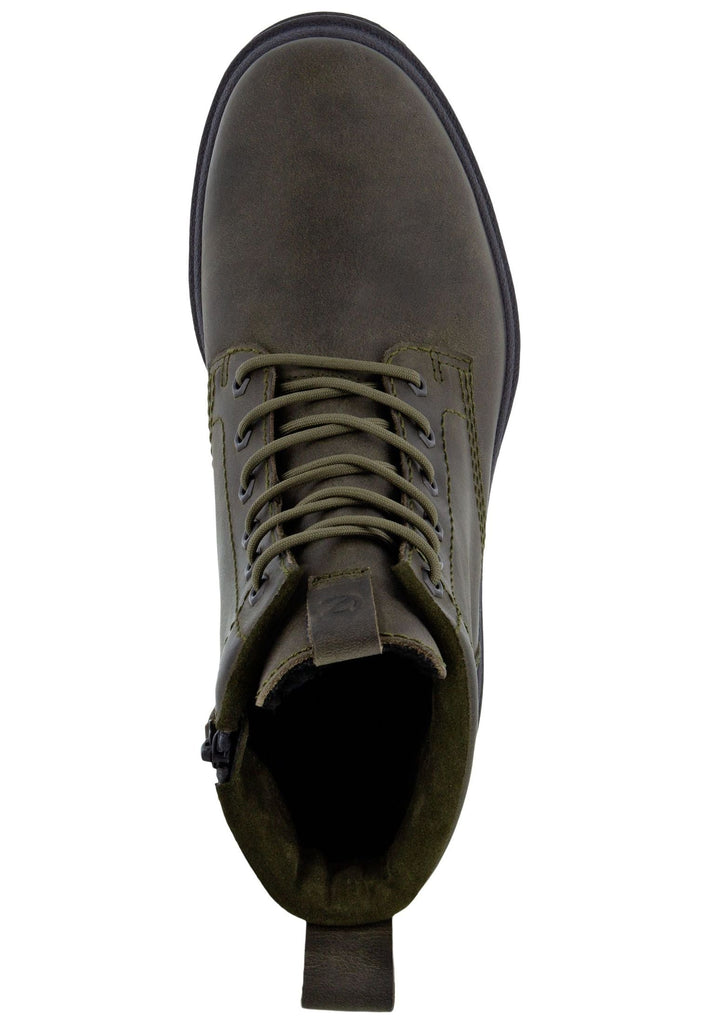 ecco Stiefelette Nubukleder Dunkelgrün