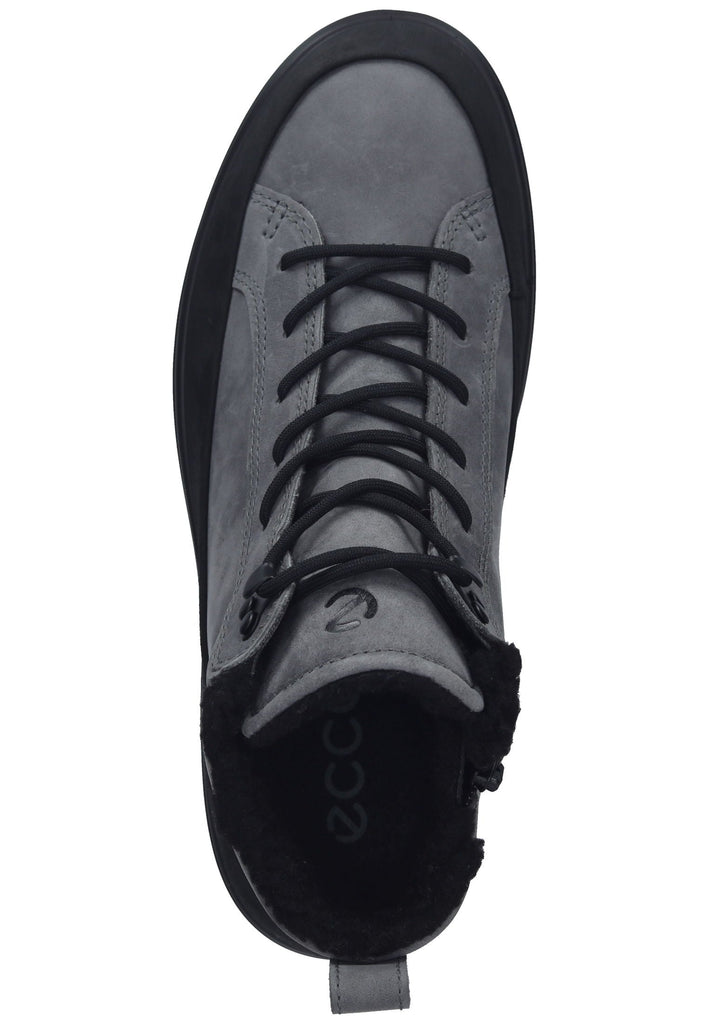 ecco Stiefelette Nubukleder Schwarz/Grau Warmfutter