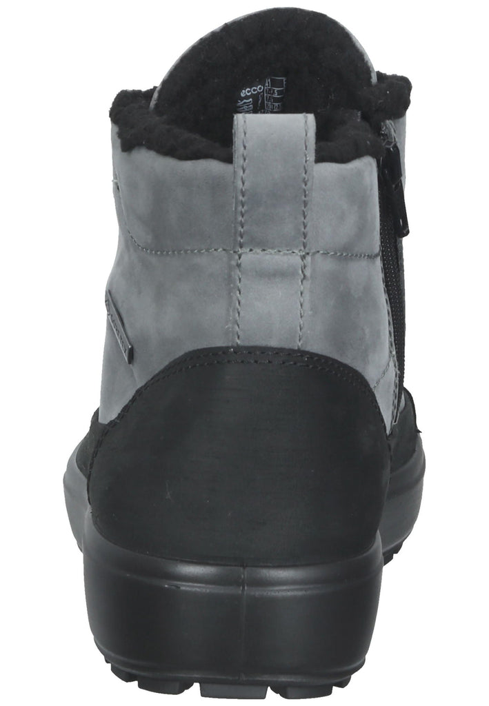 ecco Stiefelette Nubukleder Schwarz/Grau Warmfutter