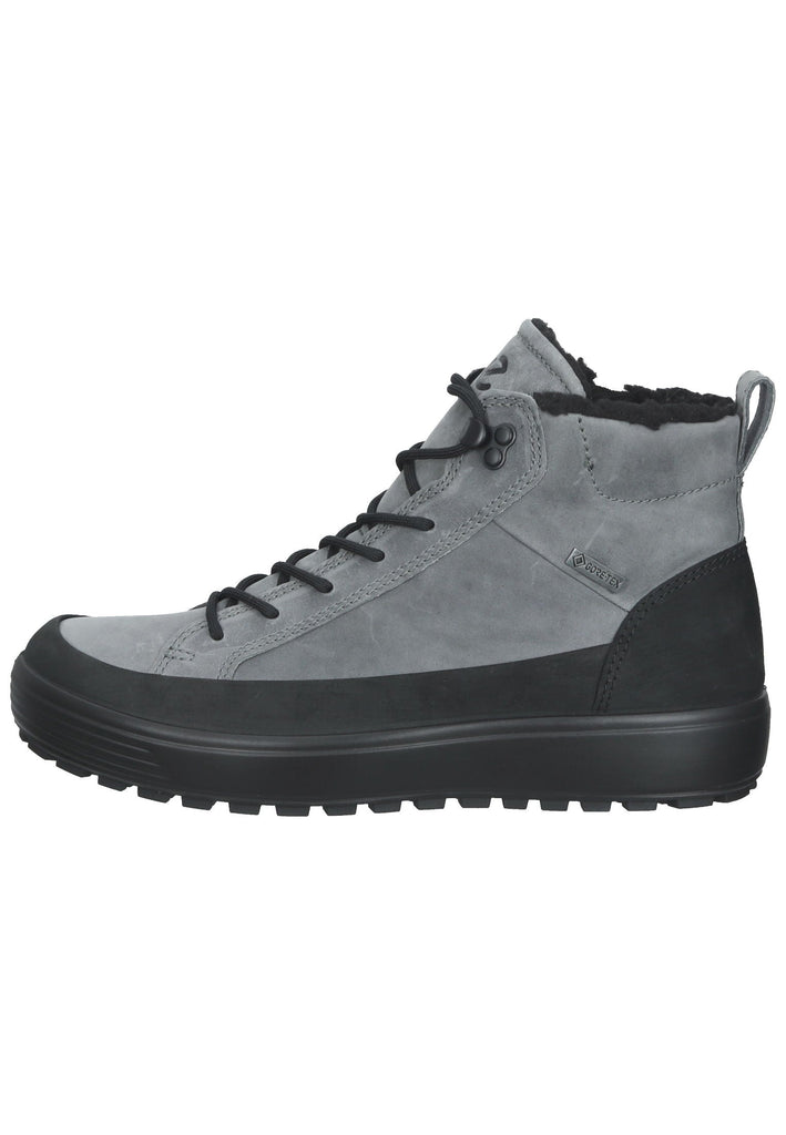 ecco Stiefelette Nubukleder Schwarz/Grau Warmfutter