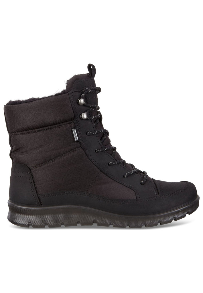 ecco Stiefelette Nubukleder Schwarz/Schwarz Warmfutter