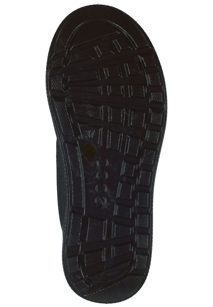 ecco Stiefelette Nubukleder/Textil Schwarz/Grün Warmfutter