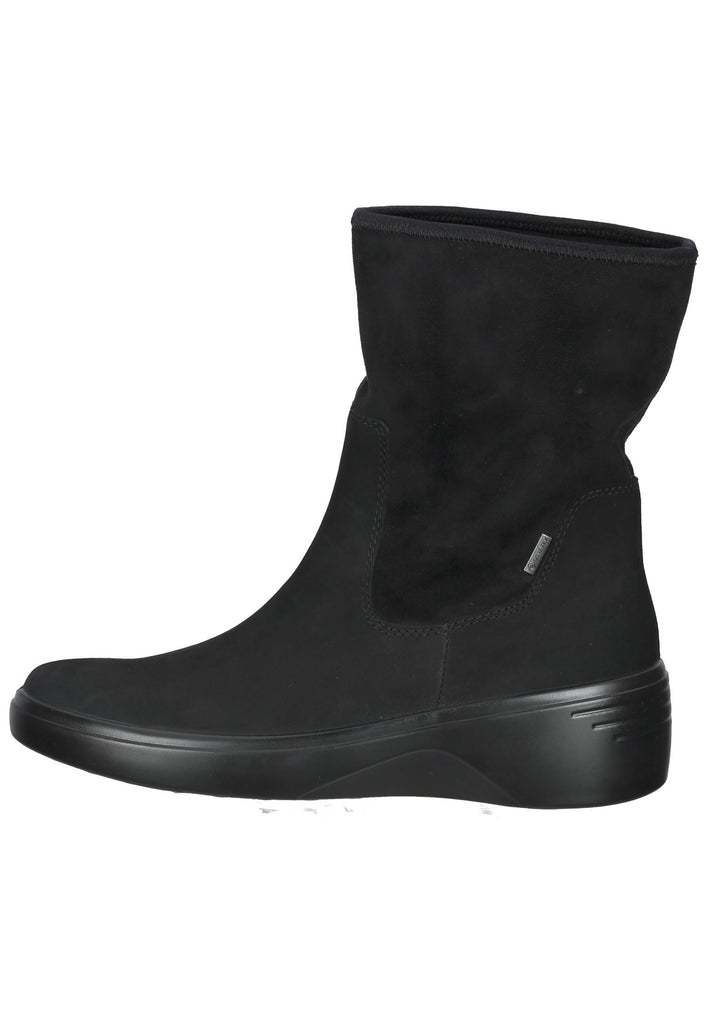 ecco Stiefelette Textil Schwarz