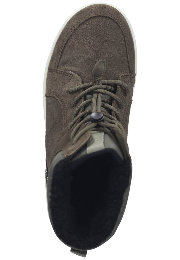 ecco Stiefelette Veloursleder Dunkelgrün Warmfutter