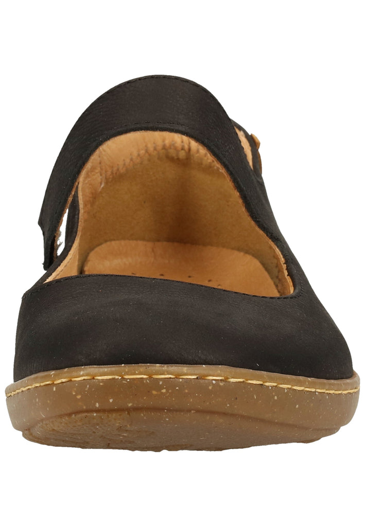 El Naturalista Ballerinas Leder Schwarz