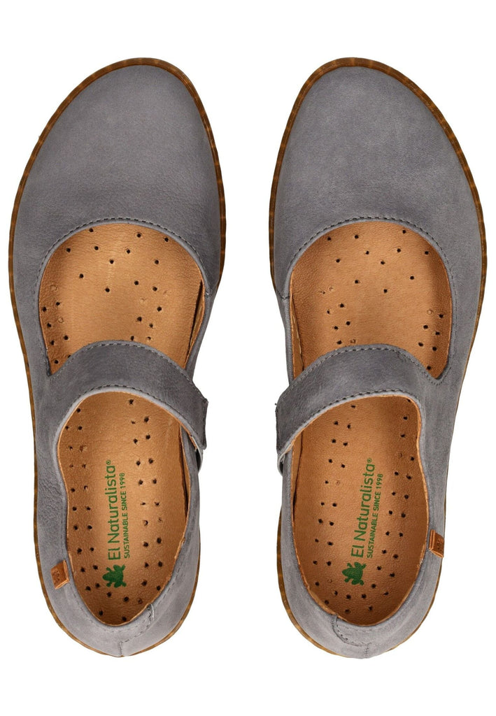 El Naturalista Ballerinas Nubukleder Hellblau