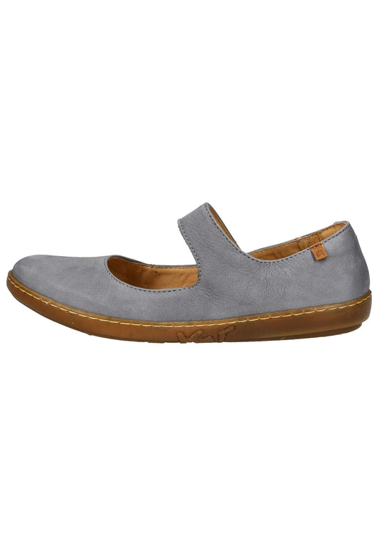 El Naturalista Ballerinas Nubukleder Hellblau