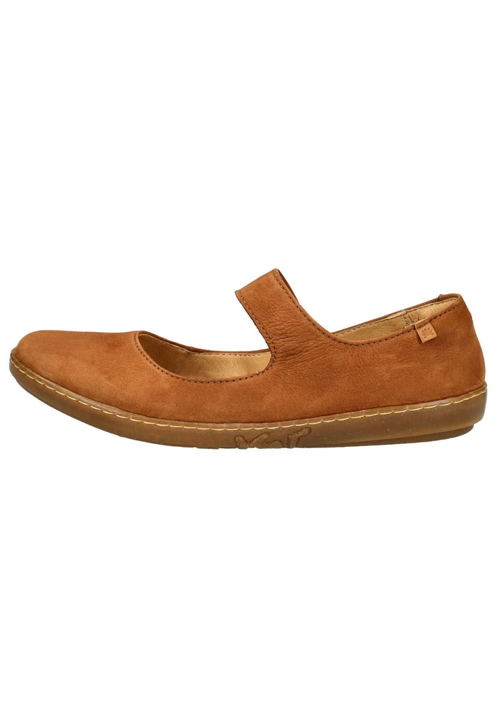 El Naturalista Ballerinas Nubukleder Hellbraun