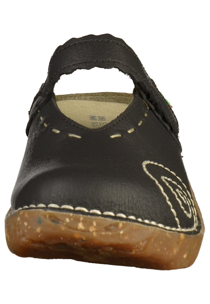 El Naturalista Clogs Leder Schwarz