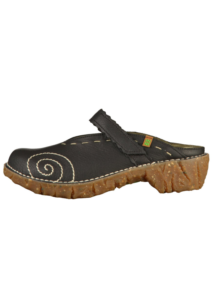 El Naturalista Clogs Leder Schwarz