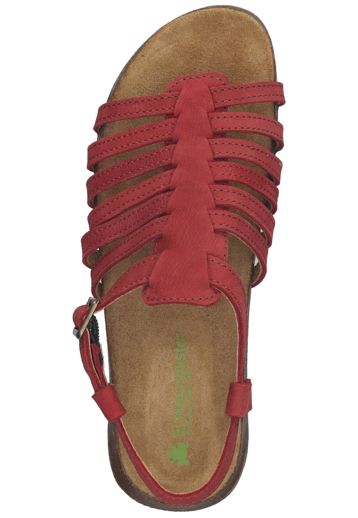 El Naturalista Sandalen Leder Rot
