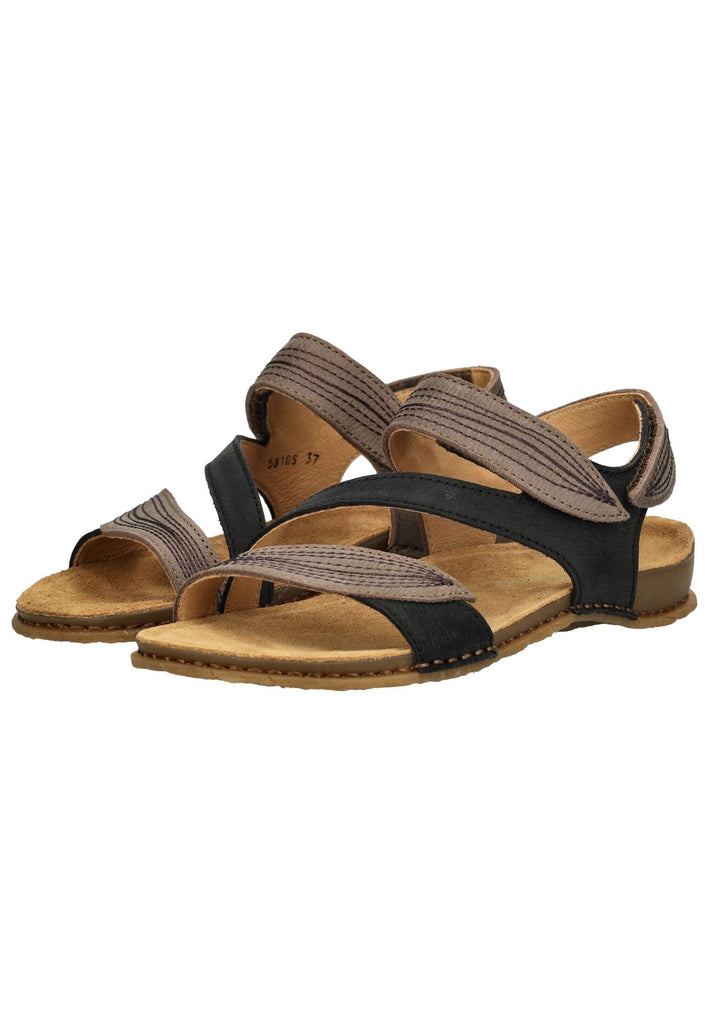 El Naturalista Sandalen Leder Schwarz