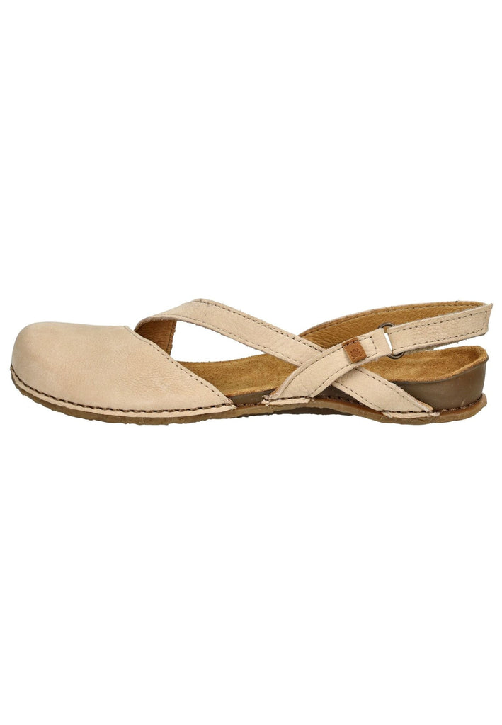 El Naturalista Sandalen Nubukleder Cream