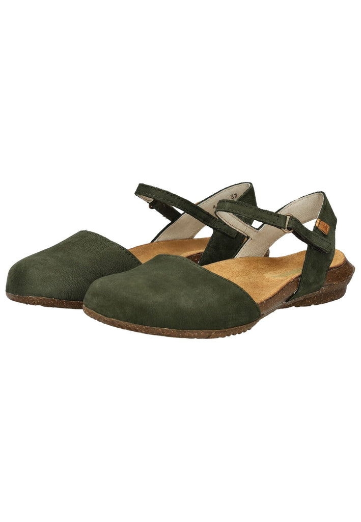El Naturalista Sandalen Nubukleder Dunkelgrün