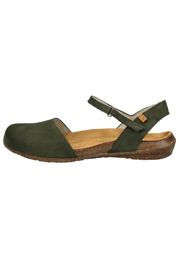 El Naturalista Sandalen Nubukleder Dunkelgrün