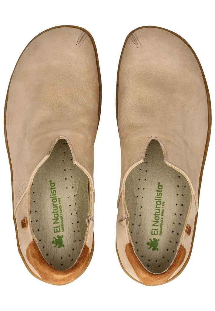 El Naturalista Slipper Nubukleder Cream