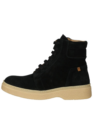 El Naturalista Stiefelette Veloursleder Schwarz/Beige