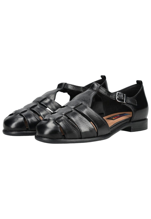 Everybody Sandalen Glattleder Schwarz