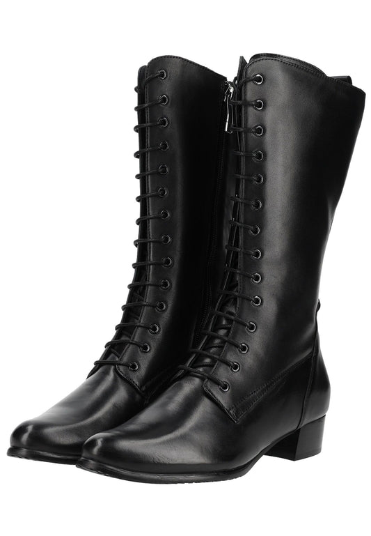 Everybody Stiefel Leder Schwarz Warmfutter