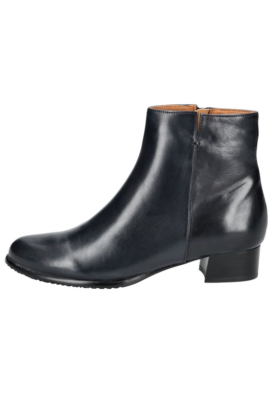 Everybody Stiefelette Glattleder Dunkelblau
