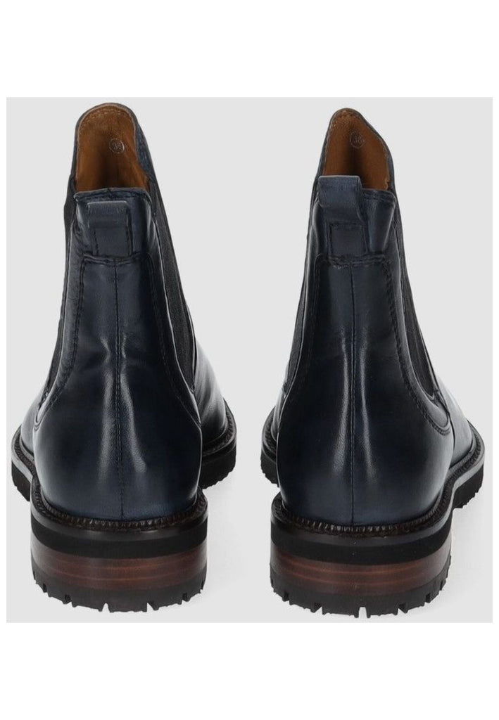 Everybody Stiefelette Glattleder Dunkelblau Warmfutter