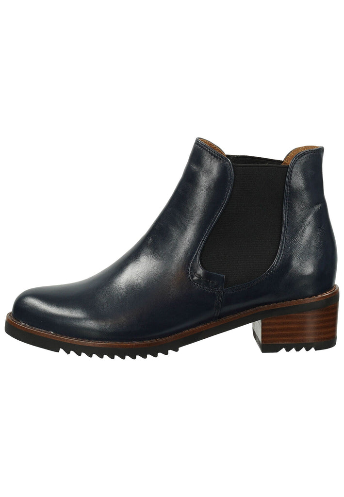 Everybody Stiefelette Glattleder Dunkelblau Warmfutter