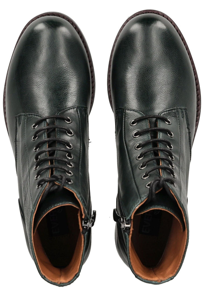 Everybody Stiefelette Glattleder Dunkelgrün