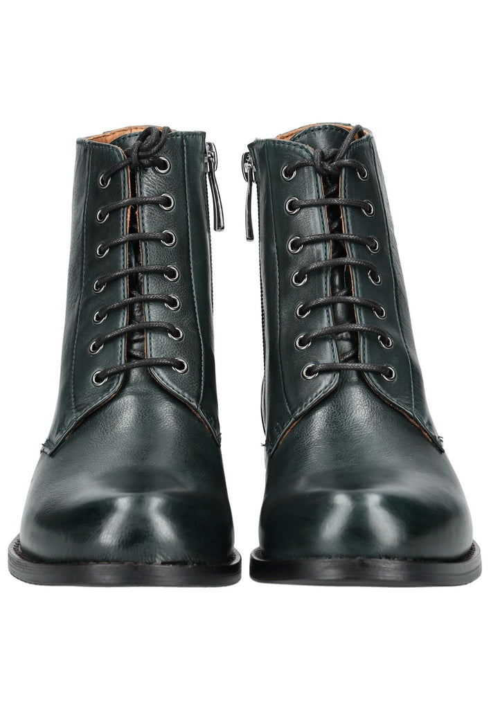 Everybody Stiefelette Glattleder Dunkelgrün
