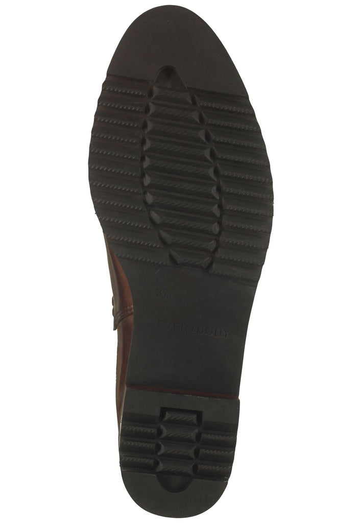 Everybody Stiefelette Glattleder Kastanie Warmfutter