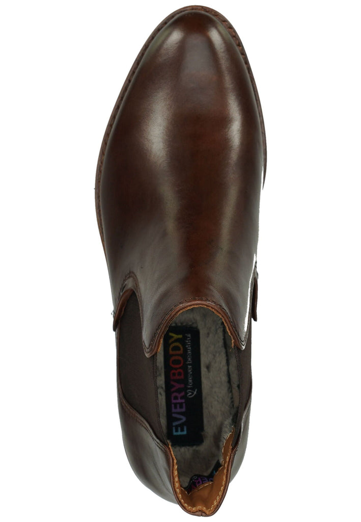 Everybody Stiefelette Glattleder Kastanie Warmfutter