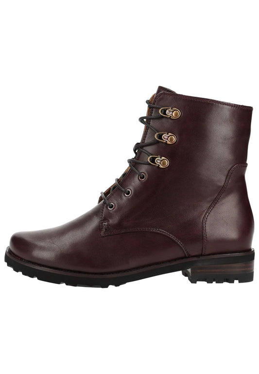 Everybody Stiefelette Leder Dunkelrot