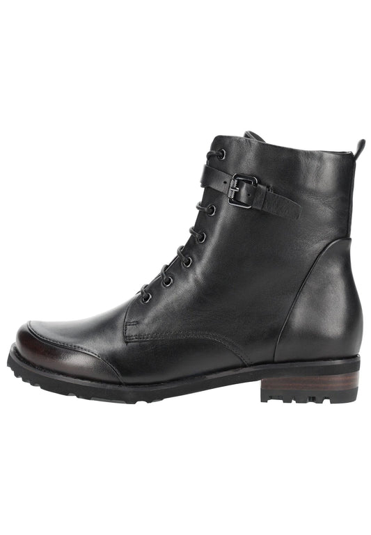 Everybody Stiefelette Leder Schwarz Warmfutter
