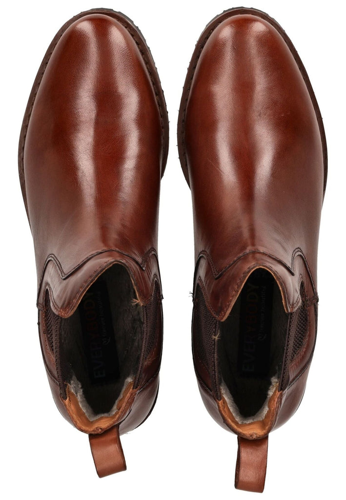 Everybody Stiefelette Leder/Textil Braun Warmfutter