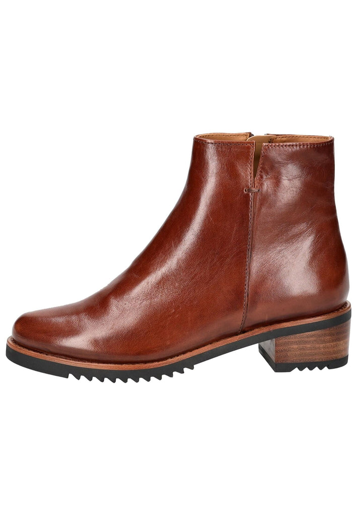 Stiefeletten Everybody Stiefelette Glattleder Braun Warmfutter