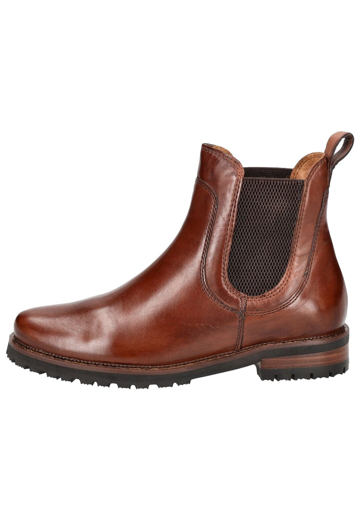 Stiefeletten Everybody Stiefelette Leder/Textil Braun Warmfutter