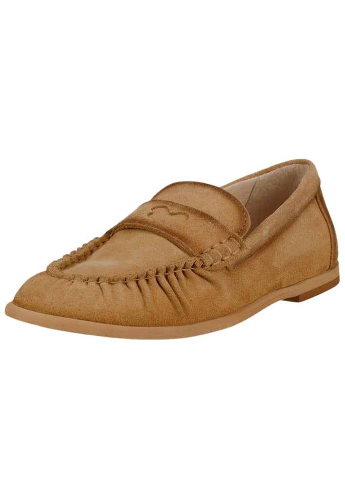 FELMINI Slipper Veloursleder Dunkelbeige