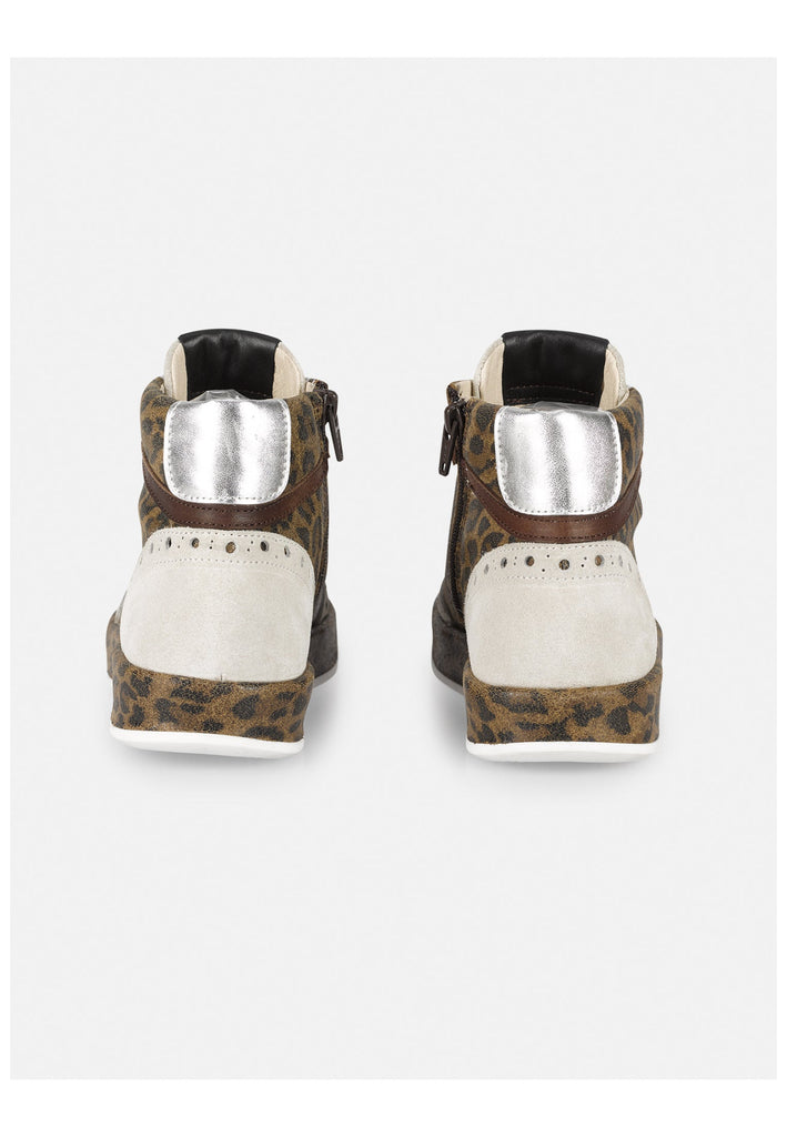 FELMINI Sneaker Veloursleder Leopard