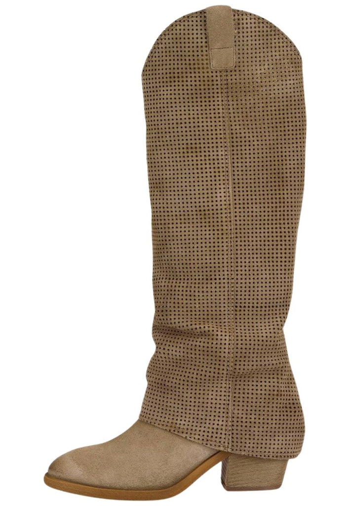 Stiefel FELMINI Stiefel Veloursleder Grau/Braun